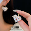 Wholesale Women's Light Luxury Geometric Copper Electroplated Earrings