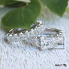 Wholesale Women's Light Luxury Geometric Copper Inlaid Zircon Bracelet And Ring Set
