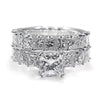 Wholesale Women's Light Luxury Geometric Copper Inlaid Zircon Bracelet And Ring Set