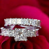 Wholesale Women's Light Luxury Geometric Copper Inlaid Zircon Bracelet And Ring Set