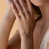 Wholesale Women's Light Luxury Geometric Copper Jewelry With Real Gold Plated And Inlaid Zircon