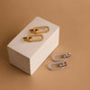 Wholesale Women's Light Luxury Geometric Copper Microinlaid Matrix Zircon Pendant Earrings With Electroplating Treatment