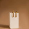 Wholesale Women's Light Luxury Geometric Copper Microinlaid Matrix Zircon Pendant Earrings With Electroplating Treatment