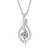 Wholesale Women's Light Luxury Geometric Copper Necklace With Microinlaid Zircon And Mixed Gemstone Setting