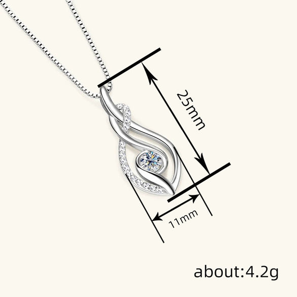 Wholesale Women's Light Luxury Geometric Copper Necklace With Microinlaid Zircon And Mixed Gemstone Setting