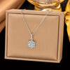 Wholesale Women's Light Luxury Geometric Copper Pendant Necklace With 18K Real Gold Plating And Flash O Chain