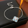 Wholesale Women's Light Luxury Geometric Copper Plastic Zircon Bracelet