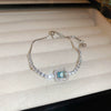 Wholesale Women's Light Luxury Geometric Copper Plastic Zircon Bracelet