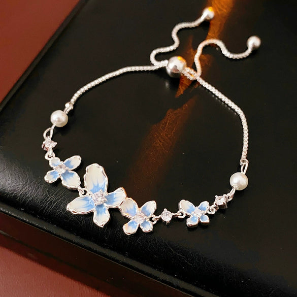 Wholesale Women's Light Luxury Geometric Copper Plastic Zircon Bracelet