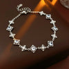 Wholesale Women's Light Luxury Geometric Copper Plastic Zircon Bracelet