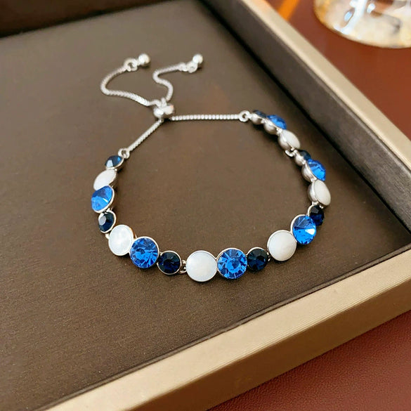 Wholesale Women's Light Luxury Geometric Copper Plastic Zircon Bracelet