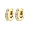 Wholesale Women's Light Luxury Geometric Copper Plated Real Gold Inlaid Zircon Earrings