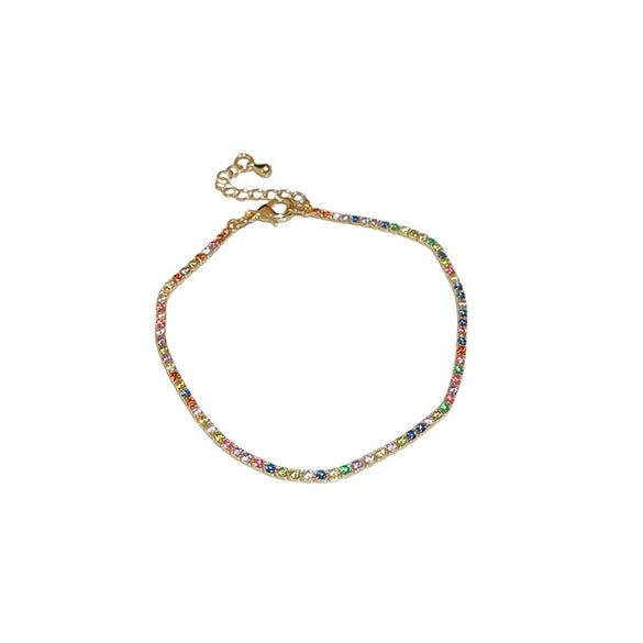Wholesale Women's Light Luxury Geometric Copper Zircon Bracelet