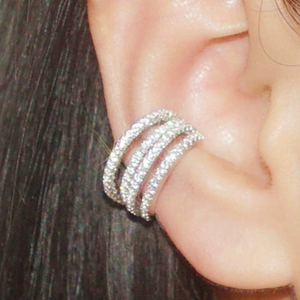 Wholesale Women's Light Luxury Geometric Copper Zirconia Earrings