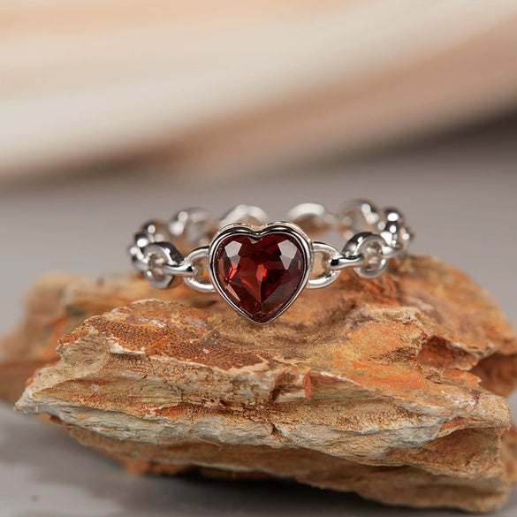 Wholesale Women's Light Luxury Geometric Crystal Gemstone Ring S925 Sterling Silver