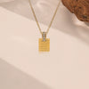 Wholesale Women's Light Luxury Geometric Design Electroplated Steel 18K Gold Clavicle Necklace