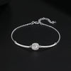 Wholesale Women's Light Luxury Geometric Diamond 925 Sterling Silver Bracelet