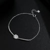 Wholesale Women's Light Luxury Geometric Diamond 925 Sterling Silver Bracelet