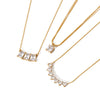 Wholesale Women's Light Luxury Geometric Diamondencrusted Rhinestone Pendant Oshaped Chain Stainless Steel Necklace With Vacuum Real Gold Plating