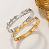 Wholesale Women's Light Luxury Geometric Electroplated Titanium Steel Bracelet Accessible Luxury Jewelry That Does Not Fade