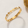 Wholesale Women's Light Luxury Geometric Electroplated Titanium Steel Bracelet Accessible Luxury Jewelry That Does Not Fade