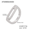 Wholesale Women's Light Luxury Geometric Ferris Wheel Horseshoe Hollow Design Stainless Steel 18K Gold Pvd Electroplated Ring