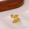 Wholesale Women's Light Luxury Geometric Fruit Pattern Stainless Steel Titanium Steel Gold Inlaid Open Ring Accessories