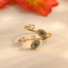 Wholesale Women's Light Luxury Geometric Fruit Shaped 18K Gold Inlaid Fashion Ring