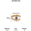 Wholesale Women's Light Luxury Geometric Fruit Shaped 18K Gold Inlaid Fashion Ring