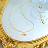 Wholesale Women's Light Luxury Geometric Ginkgo Leaf 316L Stainless Steel Pendant Necklace With Electroplating Design