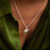 Wholesale Women's Light Luxury Geometric Heart Copper Electroplated Pendant Necklace