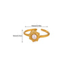 Wholesale Women's Light Luxury Geometric Heart Shape Inlaid With Gold Pearl Titanium Steel Open Ring