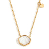 Wholesale Women's Light Luxury Geometric Heart Shape Stainless Steel 18K Gold Plated Pendant Necklace