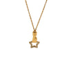 Wholesale Women's Light Luxury Geometric Heartshaped Star Stainless Steel Pvd Furnace Vacuum Real Gold Plated Necklace