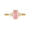 Wholesale Women's Light Luxury Geometric Ice Flower Cut Gold Plated S925 Sterling Silver Ring