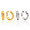 Wholesale Women's Light Luxury Geometric 18K Gold Electroplated Stainless Steel Earrings