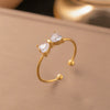 Wholesale Women's Light Luxury Geometric Mini Butterfly Love Heart Bow Zircon Necklace With 18K Real Gold Plating And Flash O Chain