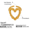 Wholesale Women's Light Luxury Geometric Multi Shaped Stainless Steel 18K Gold Plated Ring Set