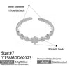 Wholesale Women's Light Luxury Geometric Multi Shaped Stainless Steel 18K Gold Plated Ring Set