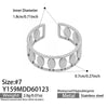 Wholesale Women's Light Luxury Geometric Multi Shaped Stainless Steel 18K Gold Plated Ring Set