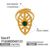 Wholesale Women's Light Luxury Geometric Multi Shaped Stainless Steel 18K Gold Plated Ring Set