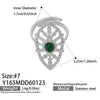 Wholesale Women's Light Luxury Geometric Multi Shaped Stainless Steel 18K Gold Plated Ring Set