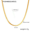 Wholesale Women's Light Luxury Geometric Pattern Oval Tiger Eye Stone Stainless Steel Electroplated Pendant Necklace For Autumn And Winter
