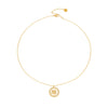 Wholesale Women's Light Luxury Geometric Pattern Stainless Steel 18K Gold Plated Clavicle Chain Necklace