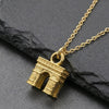 Wholesale Women's Light Luxury Geometric Pendant Necklace Stainless Steel 18K Gold Plated