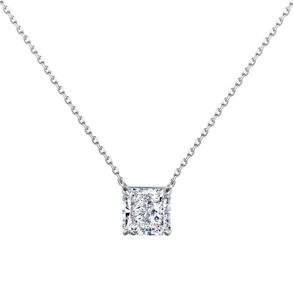 Wholesale Women's Light Luxury Geometric Perfum Bottle Pendant S925 Sterling Silver Clavicle Chain Necklace With Electroplating