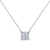 Wholesale Women's Light Luxury Geometric Perfum Bottle Pendant S925 Sterling Silver Clavicle Chain Necklace With Electroplating