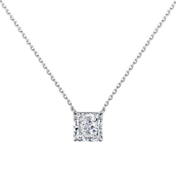 Wholesale Women's Light Luxury Geometric Perfum Bottle Pendant S925 Sterling Silver Clavicle Chain Necklace With Electroplating