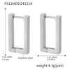 Wholesale Women's Light Luxury Geometric Rectangular Ferris Wheel Stainless Steel 18K Gold Plated Earrings