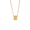 Wholesale Women's Light Luxury Geometric Rhombus Pattern Gold Plated Copper Zircon Inlaid Clavicle Necklace